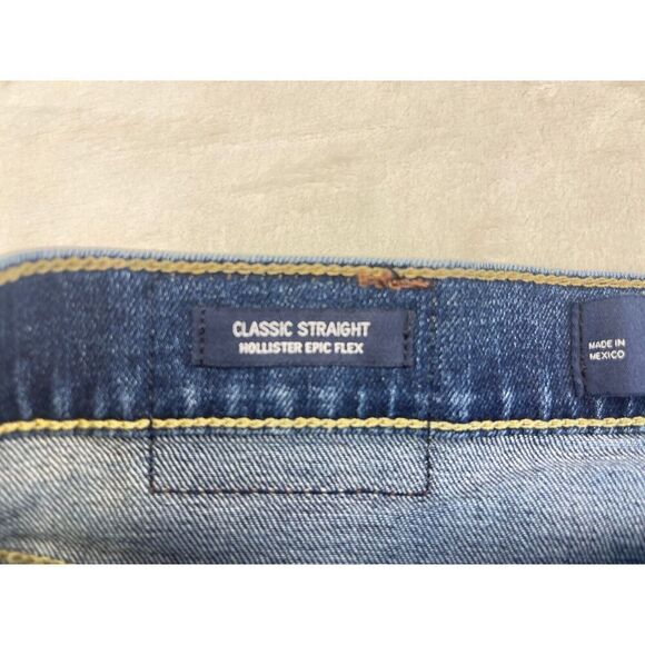 Hollister California Epic Flex Men’s Straight Jeans 29x32 Blue Cotton Classic - Picture 7 of 9